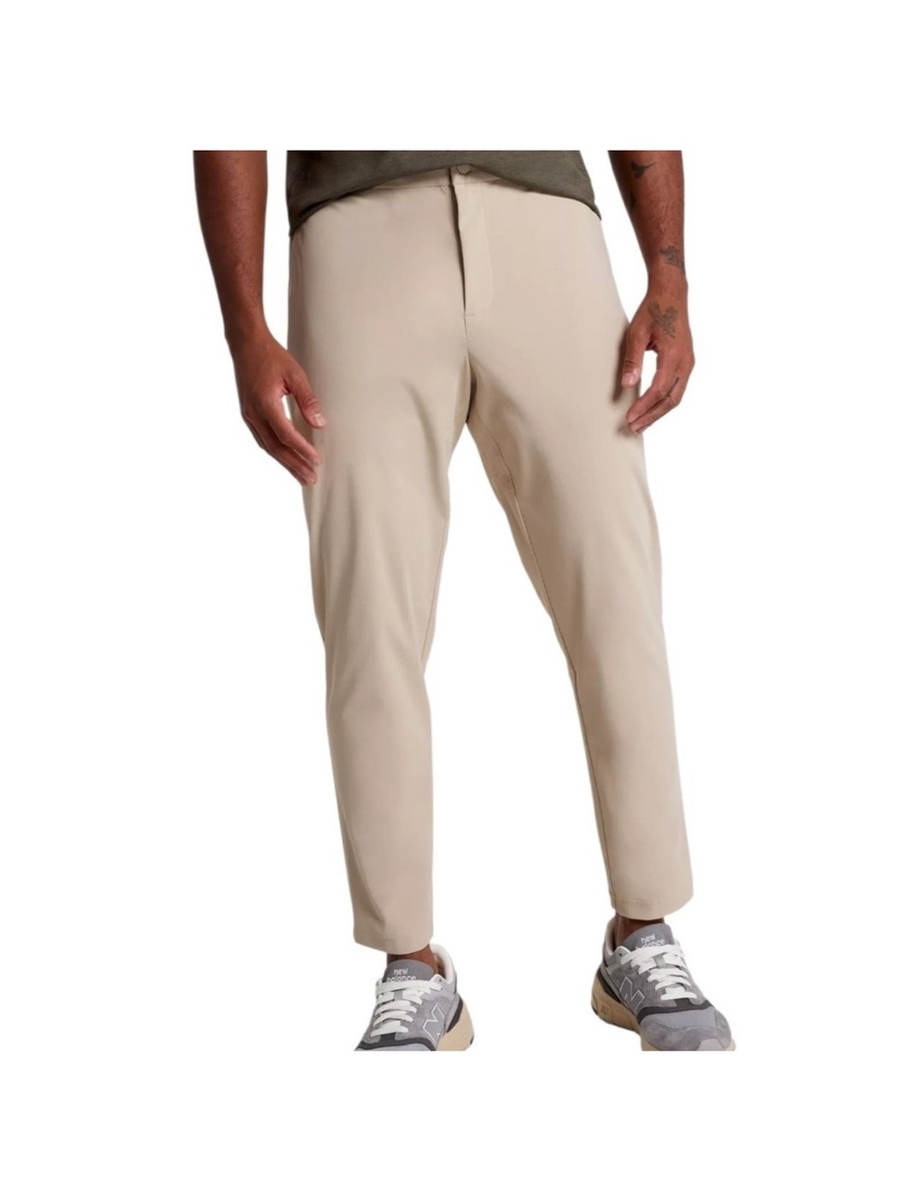 VRST Limitless Slim Taper Pant Khaki Sand Men’s Large Golf Casual Stretch NWT